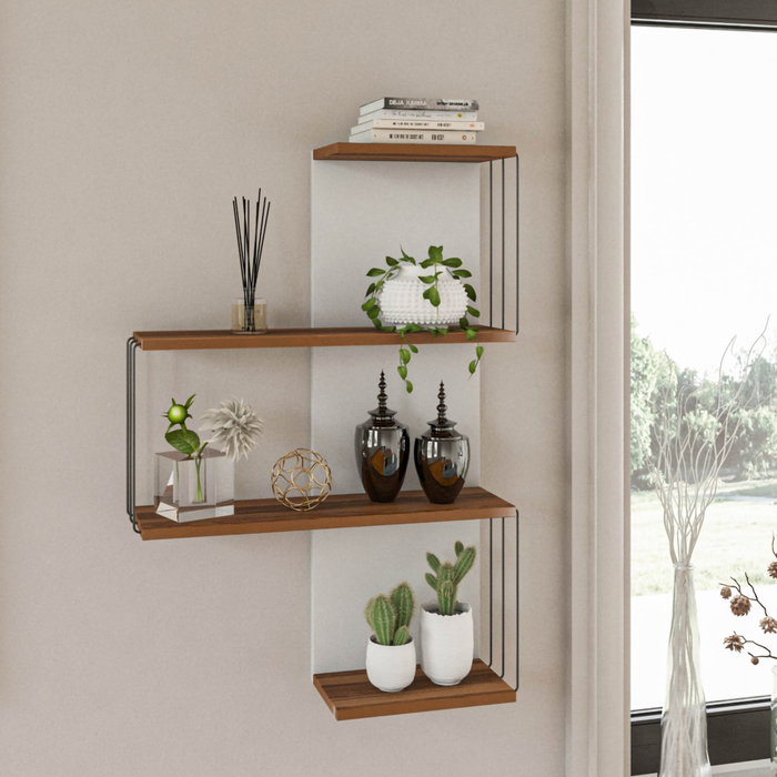 Hanah Home Cambel - Pine Estantería de Pared Pino y Blanco Hanah Home Cambel - Pine Estantería de Pared Pino y Blanco